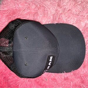 Black RAM Logo Trucker Hat
